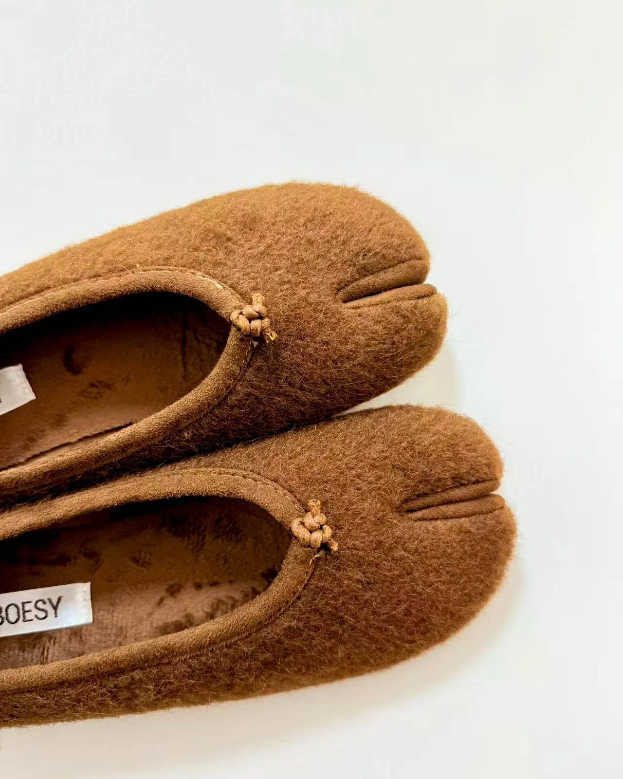 Faux Fur Tabi Flats sold by Raboesy product image thumbnail 5