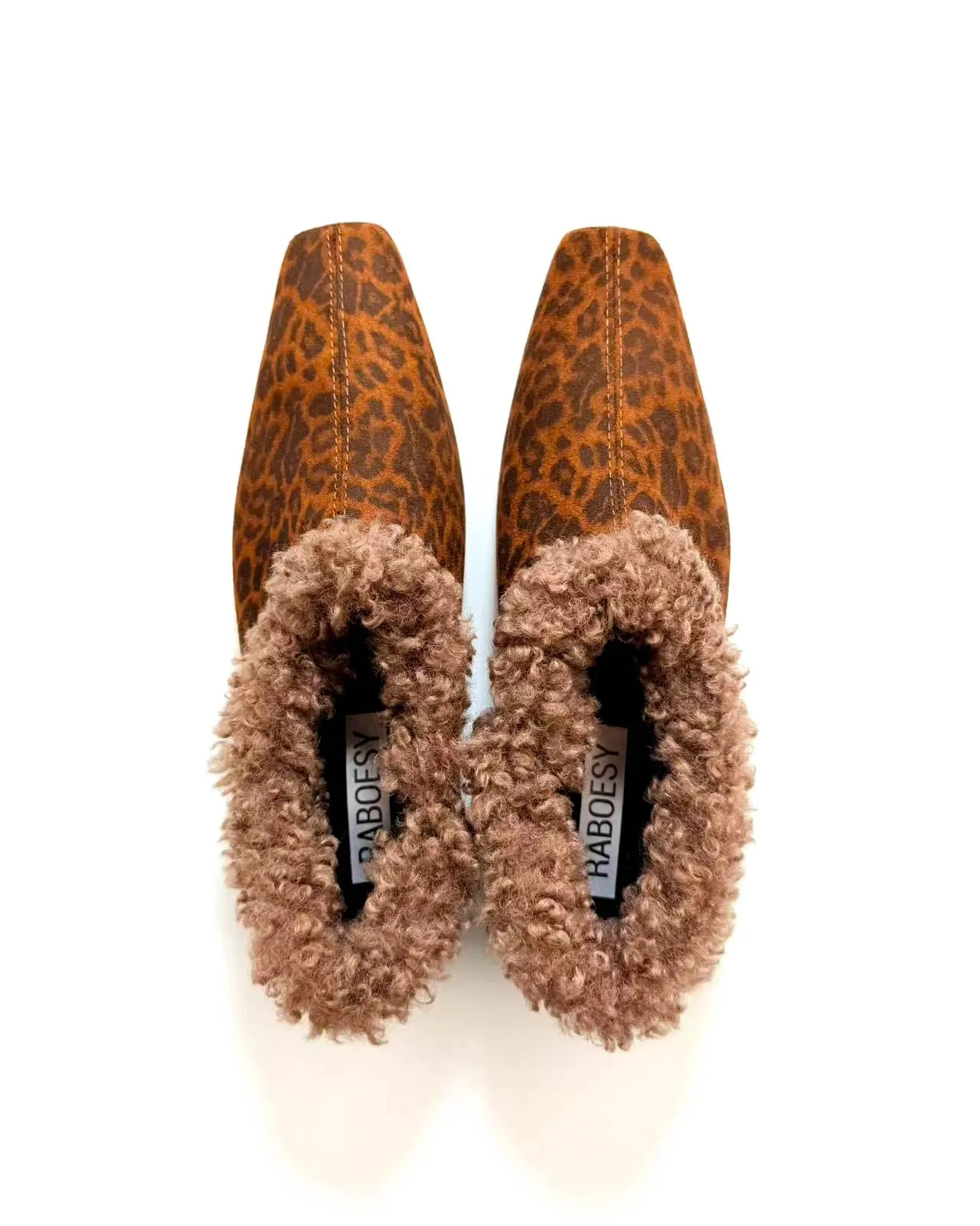 Point Toe Fuzzy Trim Flats sold by Raboesy product image thumbnail 5