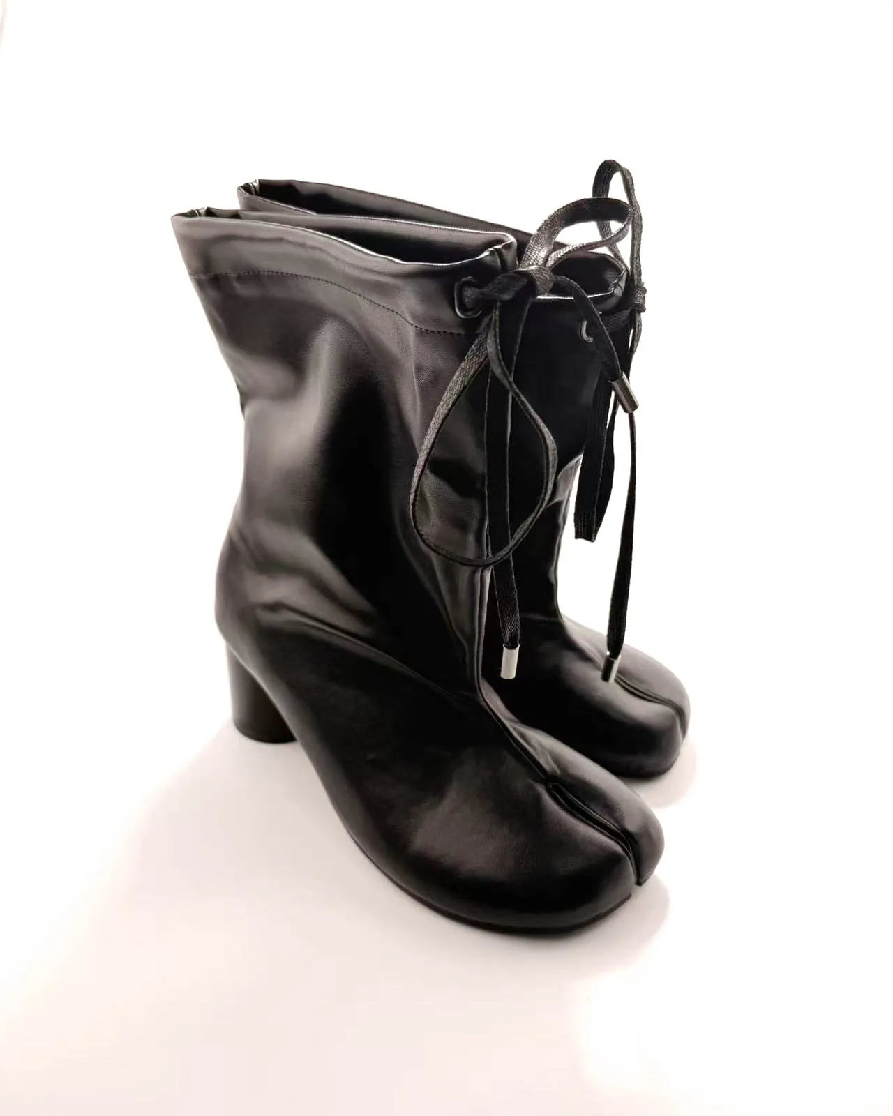 Drawstring Ankle Tabi Boots sold by Raboesy product image thumbnail 2