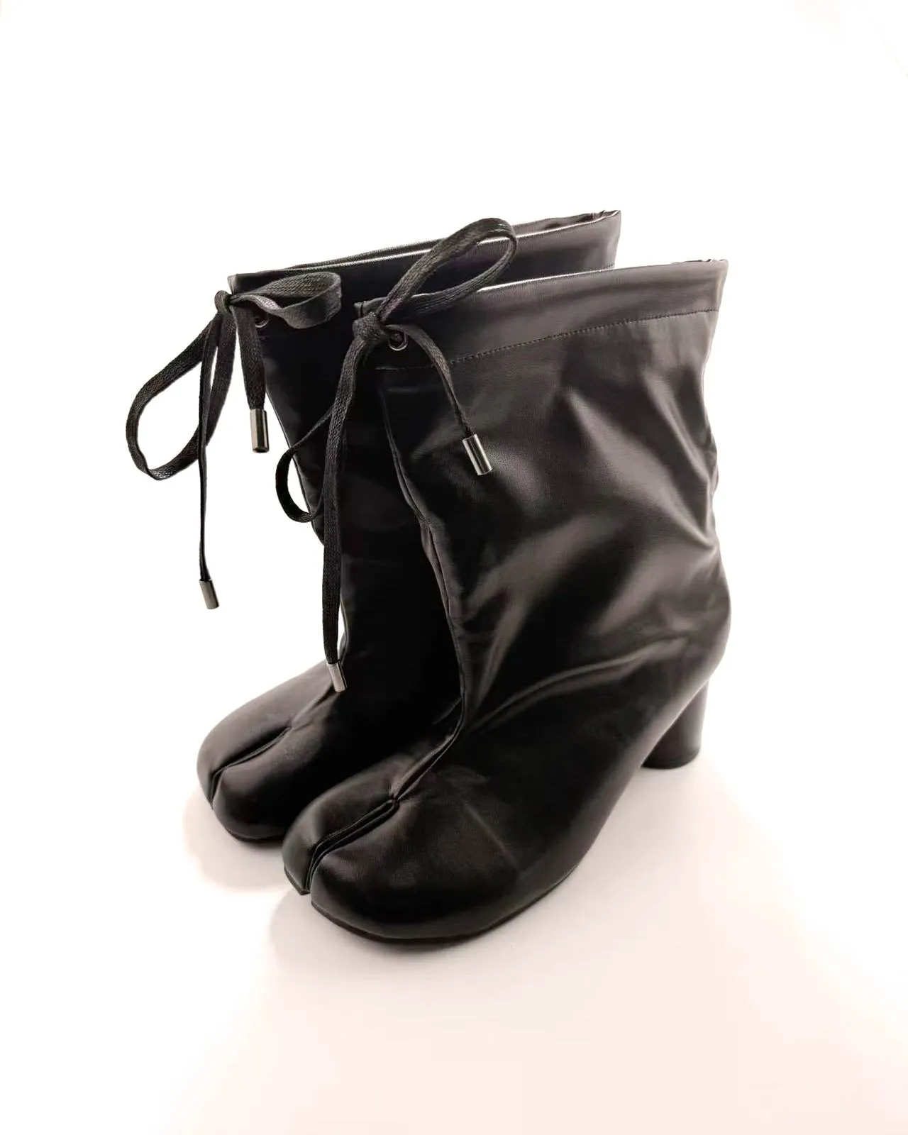 Drawstring Ankle Tabi Boots sold by Raboesy product image thumbnail 4