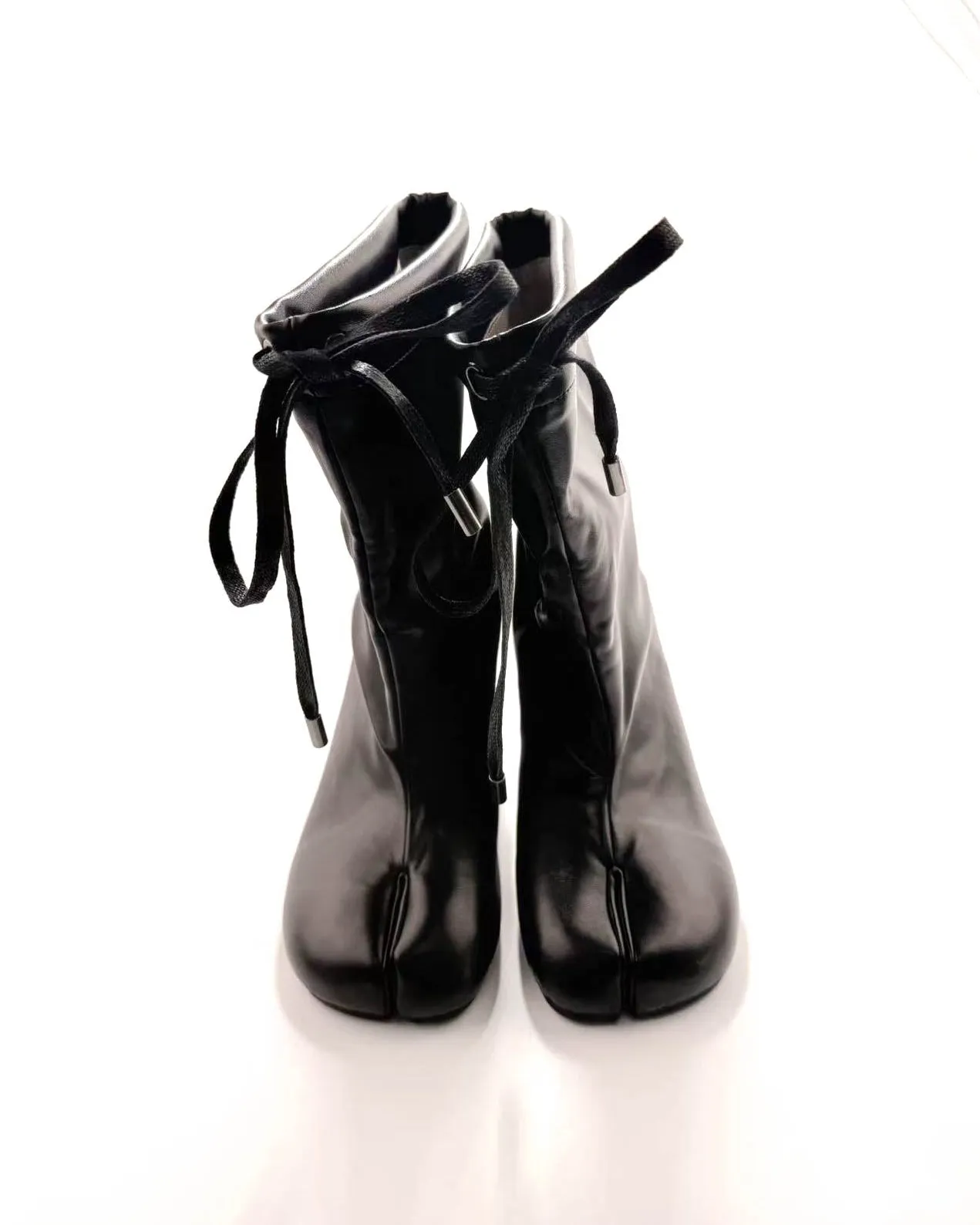 Drawstring Ankle Tabi Boots sold by Raboesy product image thumbnail 3