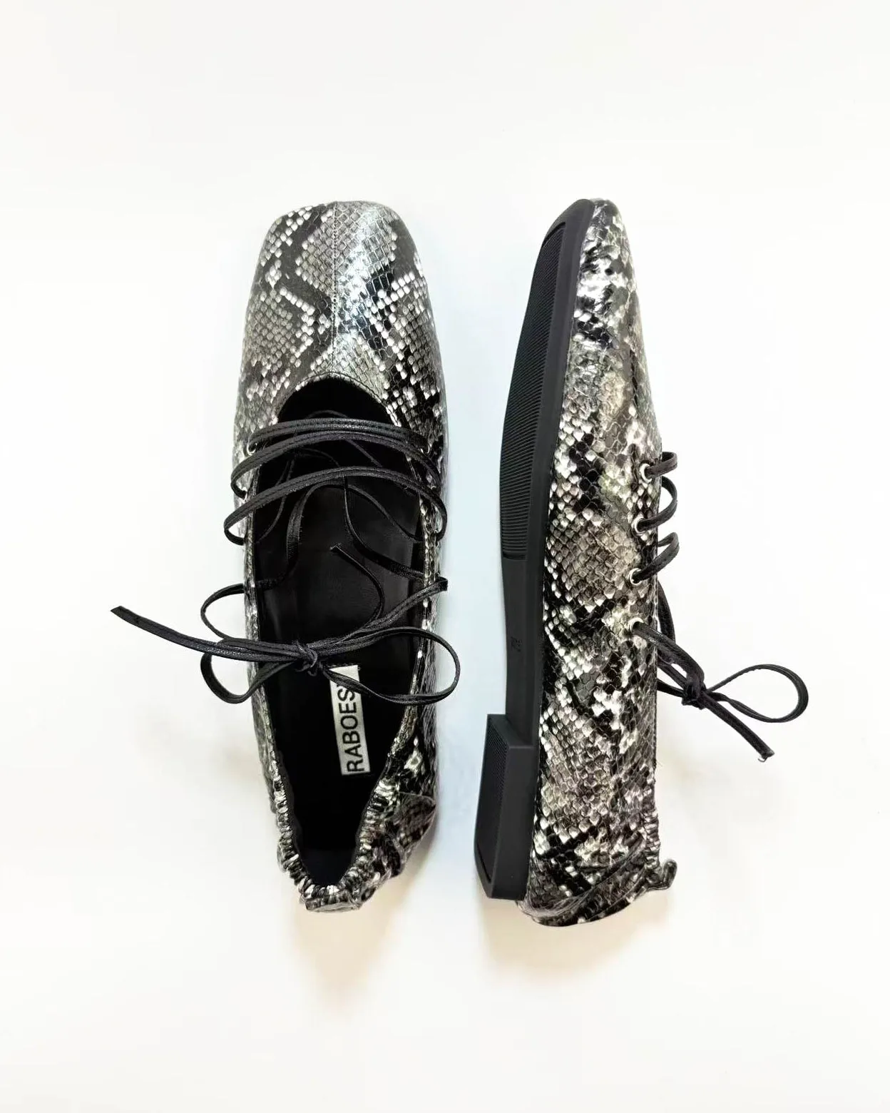 Leopard Print Lace Up Ballet Flats sold by Raboesy product image thumbnail 2