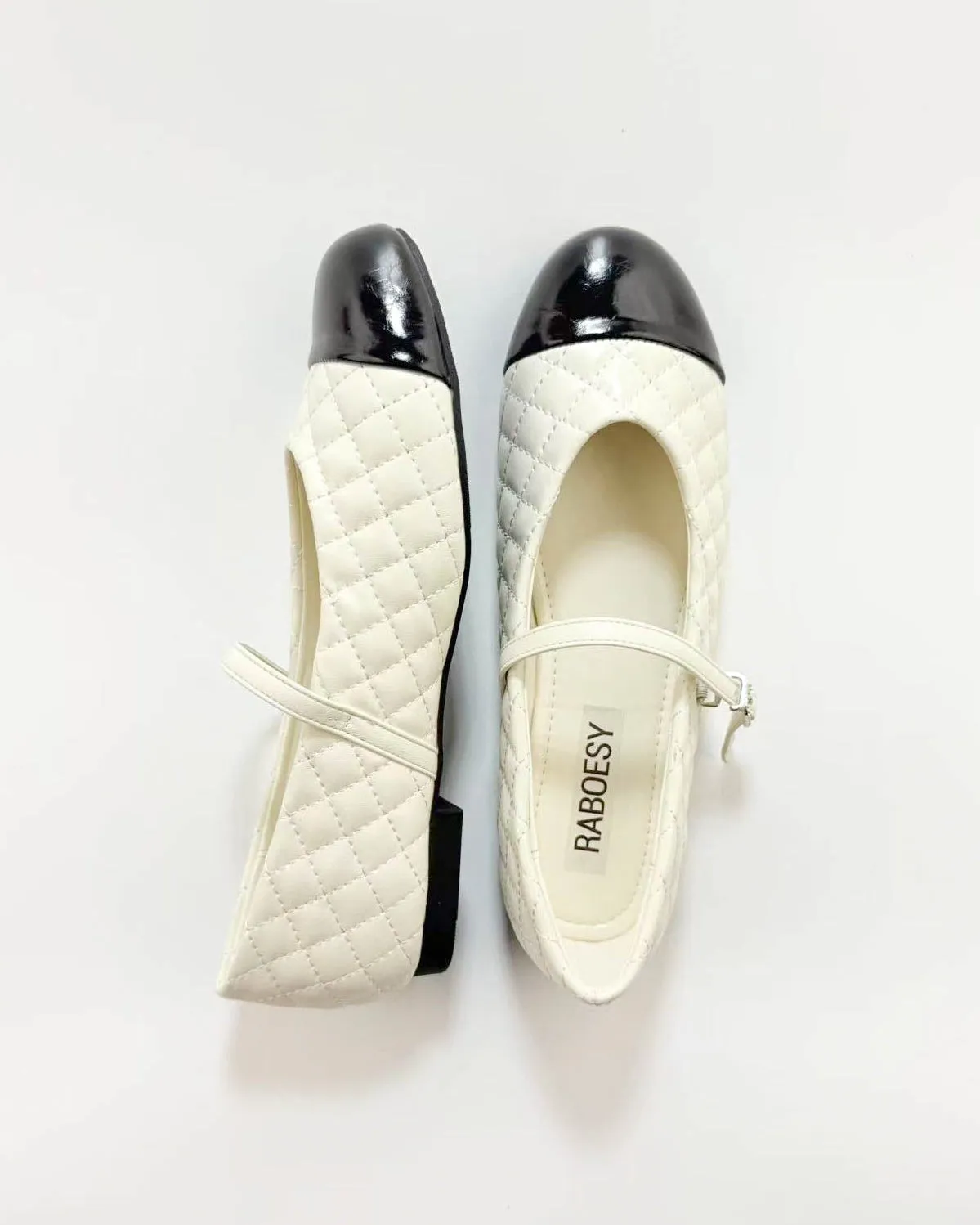 Quilted Color Block Ballet Flats sold by Raboesy product image thumbnail 3