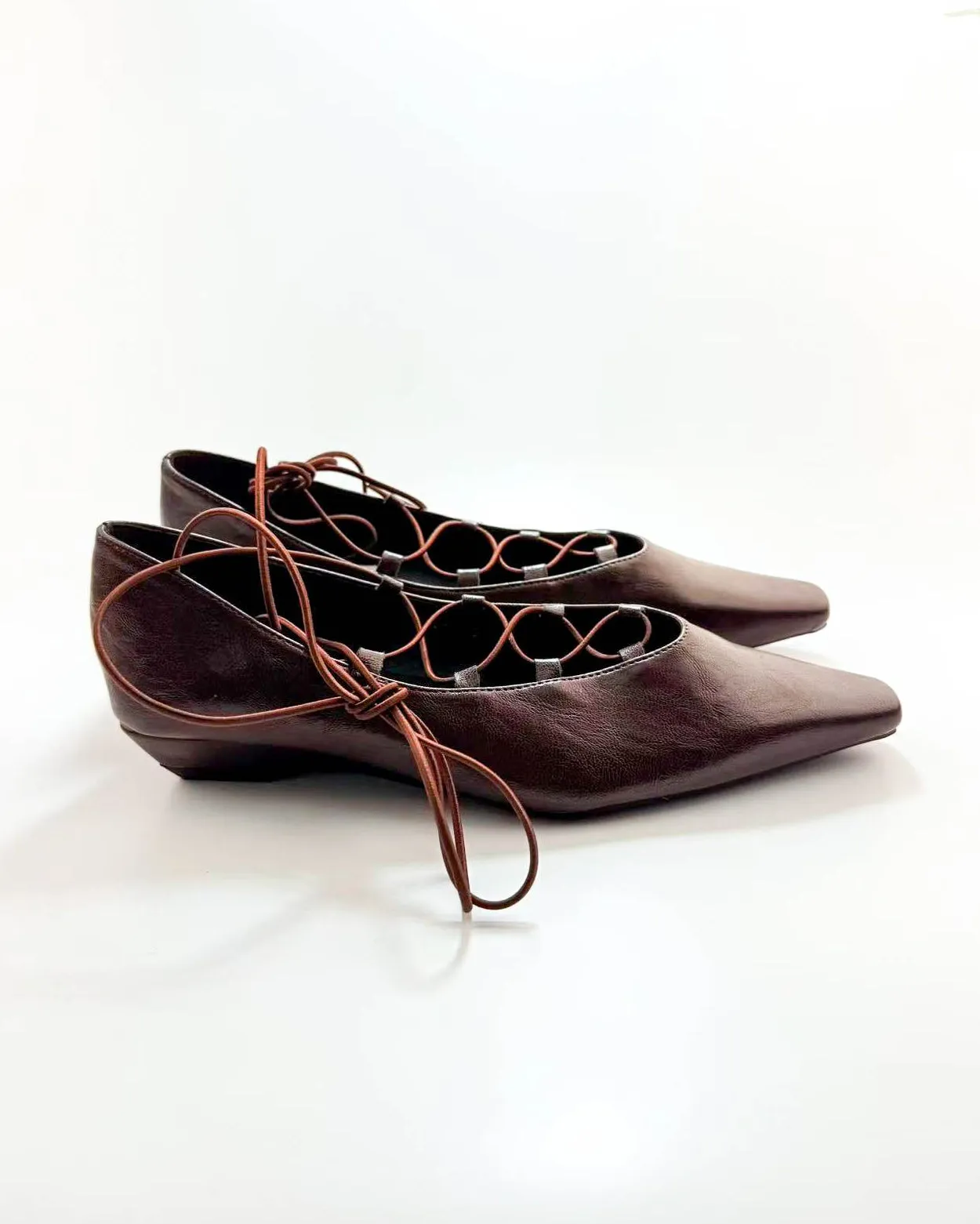 Square Toe Crisscross Straps Flats sold by Raboesy product image thumbnail 2