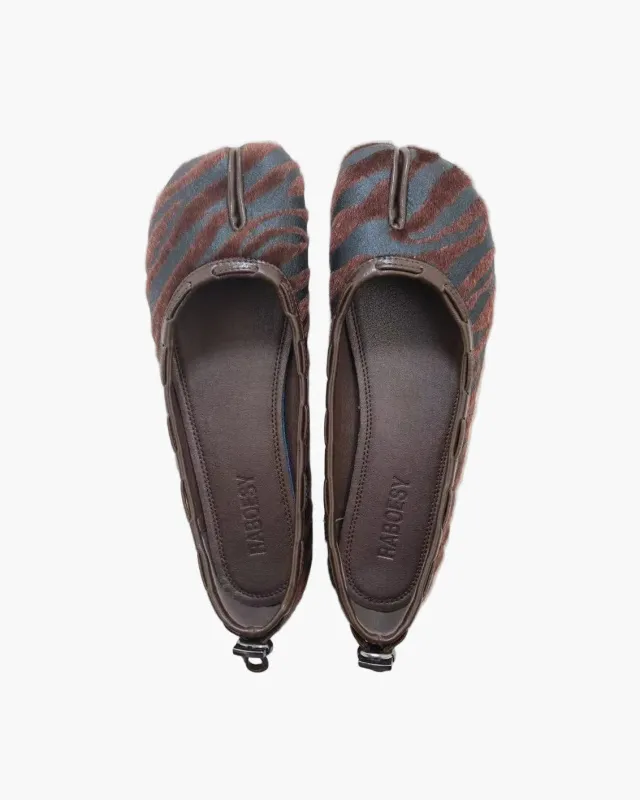 Animal Print Tabi Flats sold by Raboesy