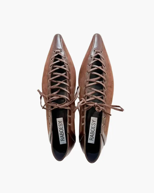 Pointed Toe Crisscross Straps Flats sold by Raboesy