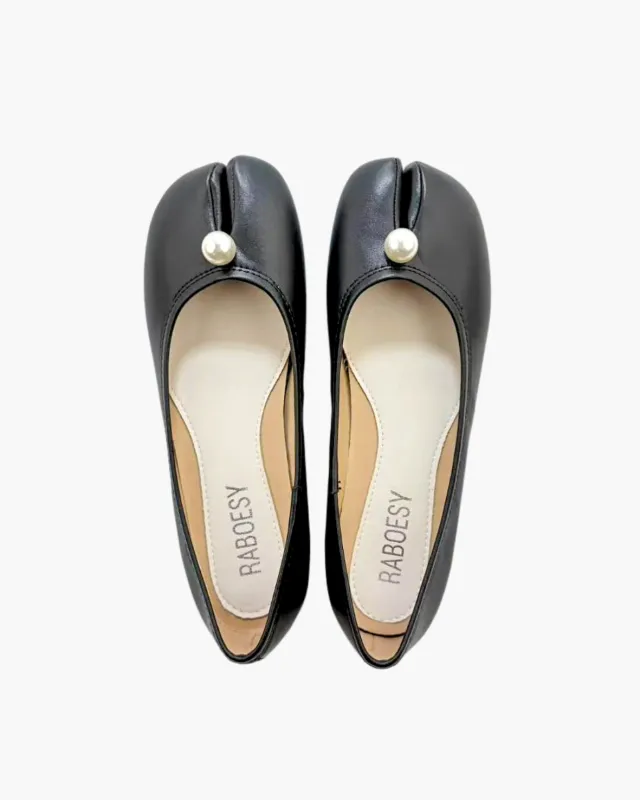 One Pearl Tabi Ballet Flats sold by Raboesy