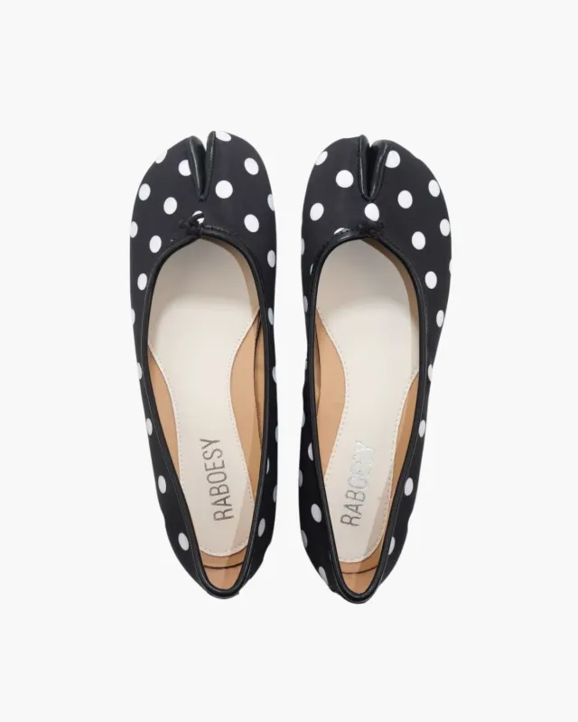 Polka Dots Tabi Ballet Flats sold by Raboesy