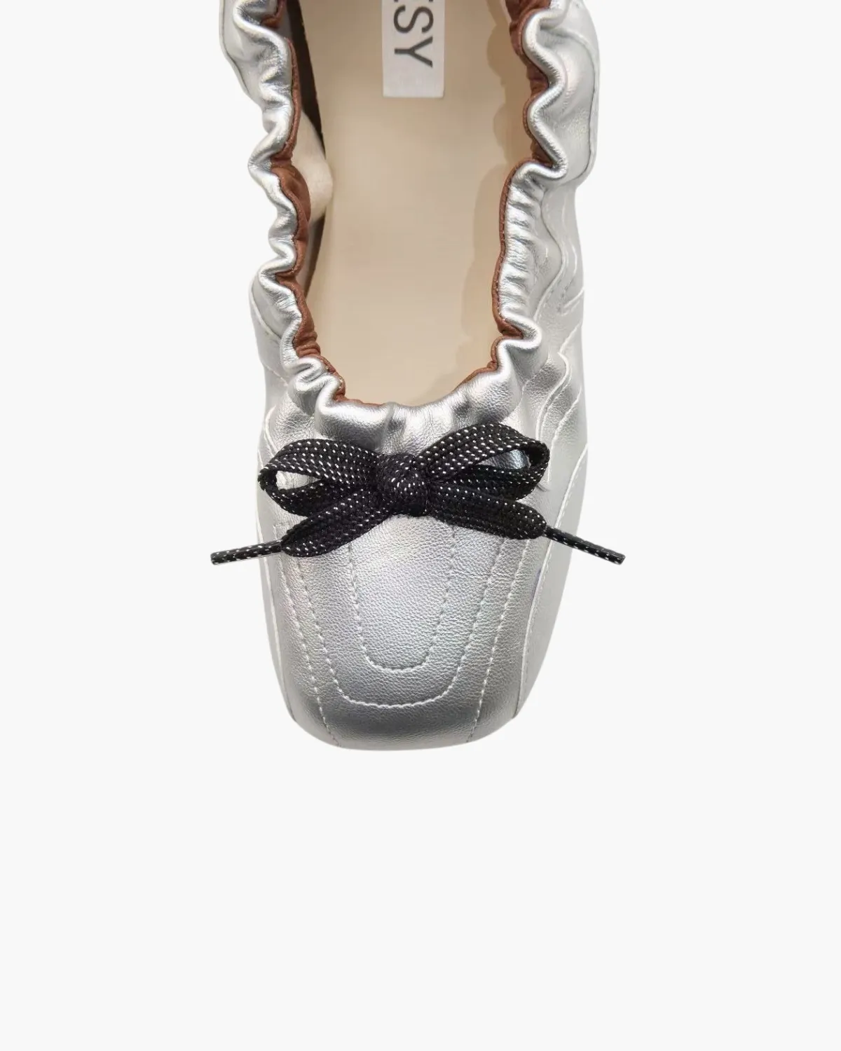 Square Toe Folding Ballet Flats sold by Raboesy product image thumbnail 3