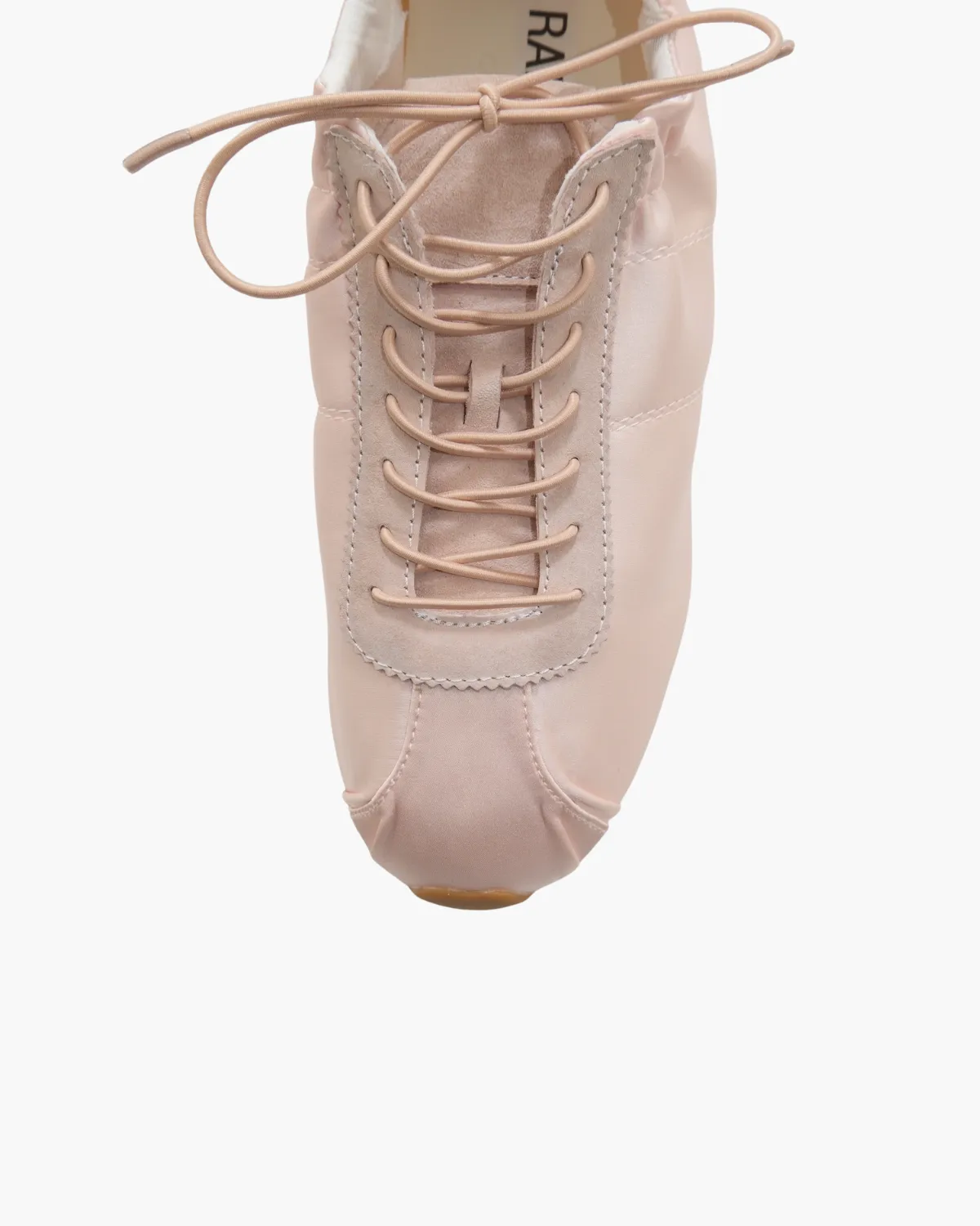 Satin Round Toe Tied Ballet Sneakers sold by Raboesy product image thumbnail 3