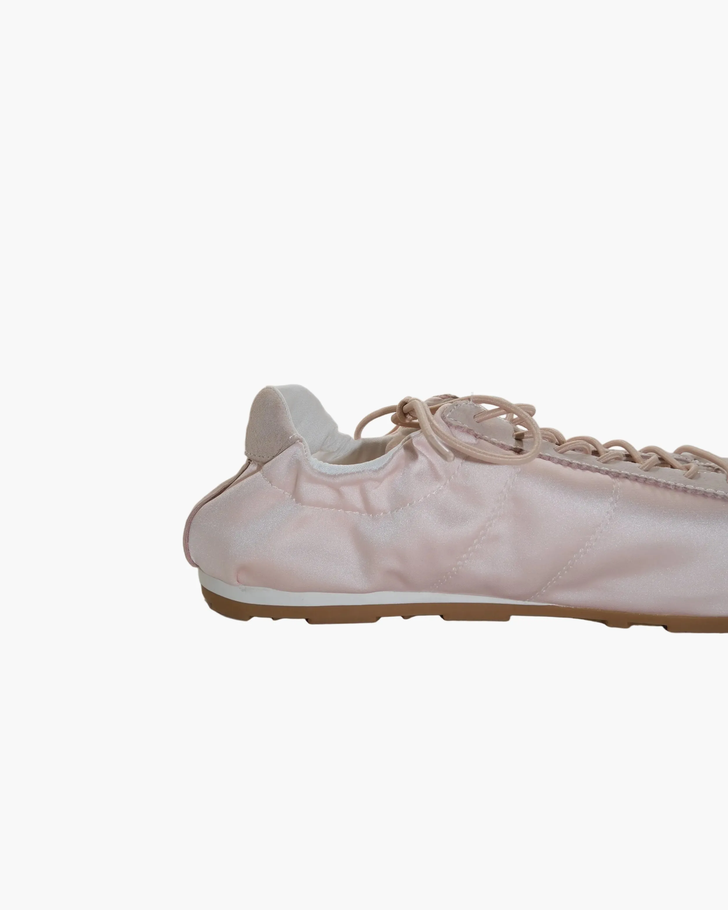 Satin Round Toe Tied Ballet Sneakers sold by Raboesy product image thumbnail 5