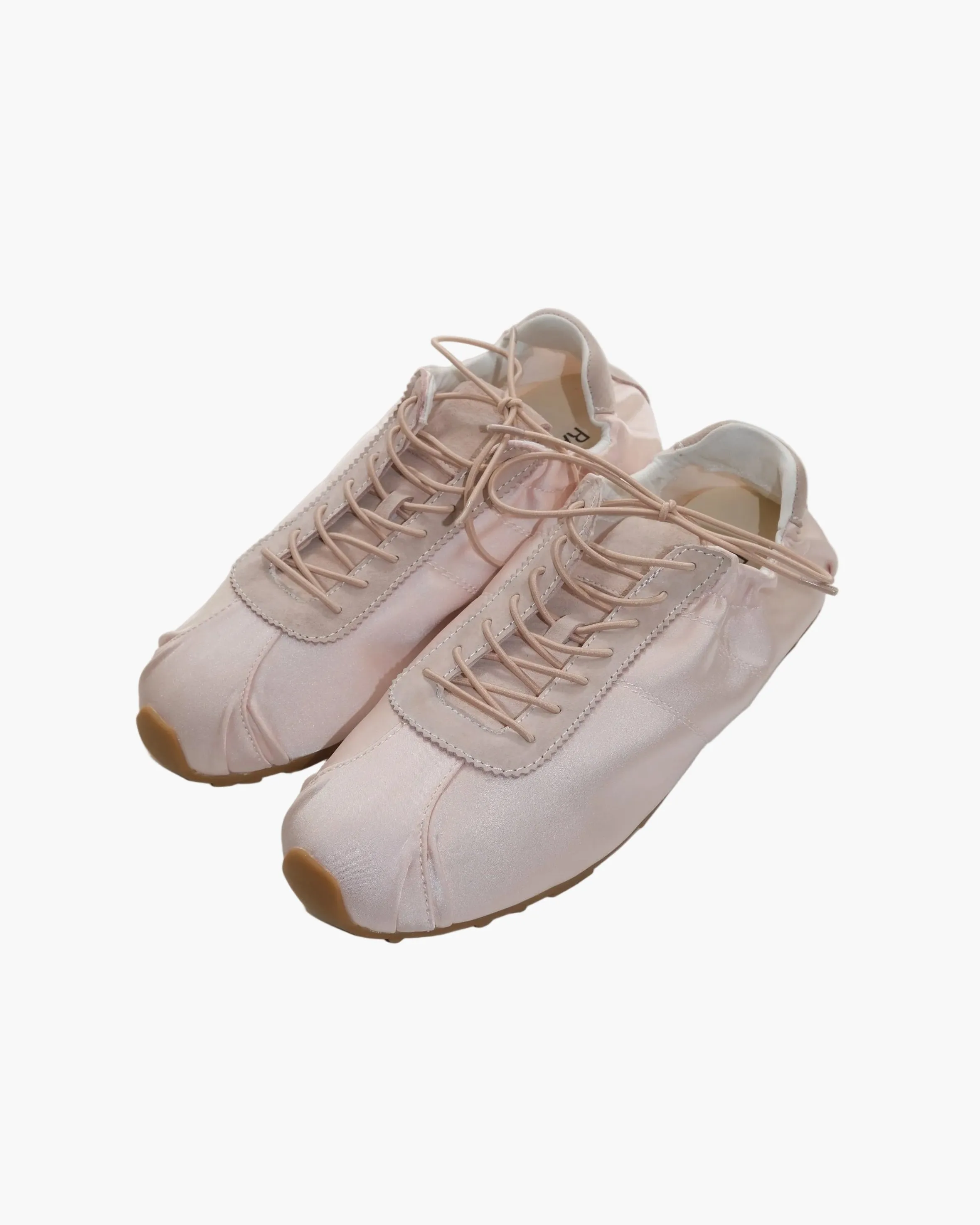 Satin Round Toe Tied Ballet Sneakers sold by Raboesy product image thumbnail 4