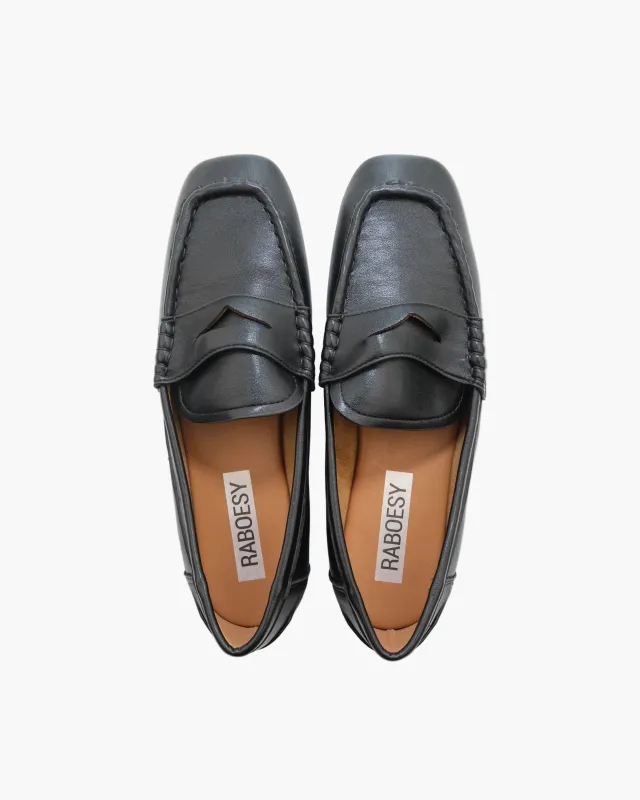 Square Toe Penny Loafer Flats sold by Raboesy