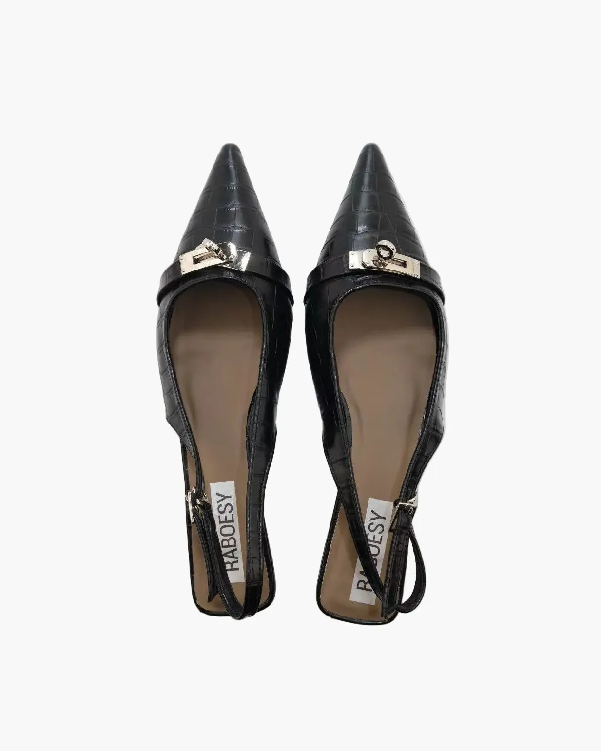 Point Toe Slingback Kitten Heels sold by Raboesy product image thumbnail 2