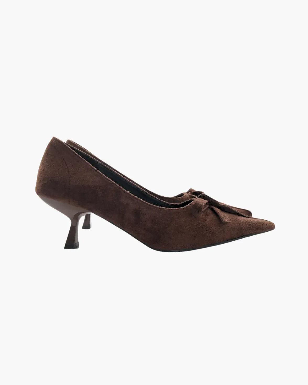 Suede Tie Bow Pointed Toe Heels sold by Raboesy product image thumbnail 2