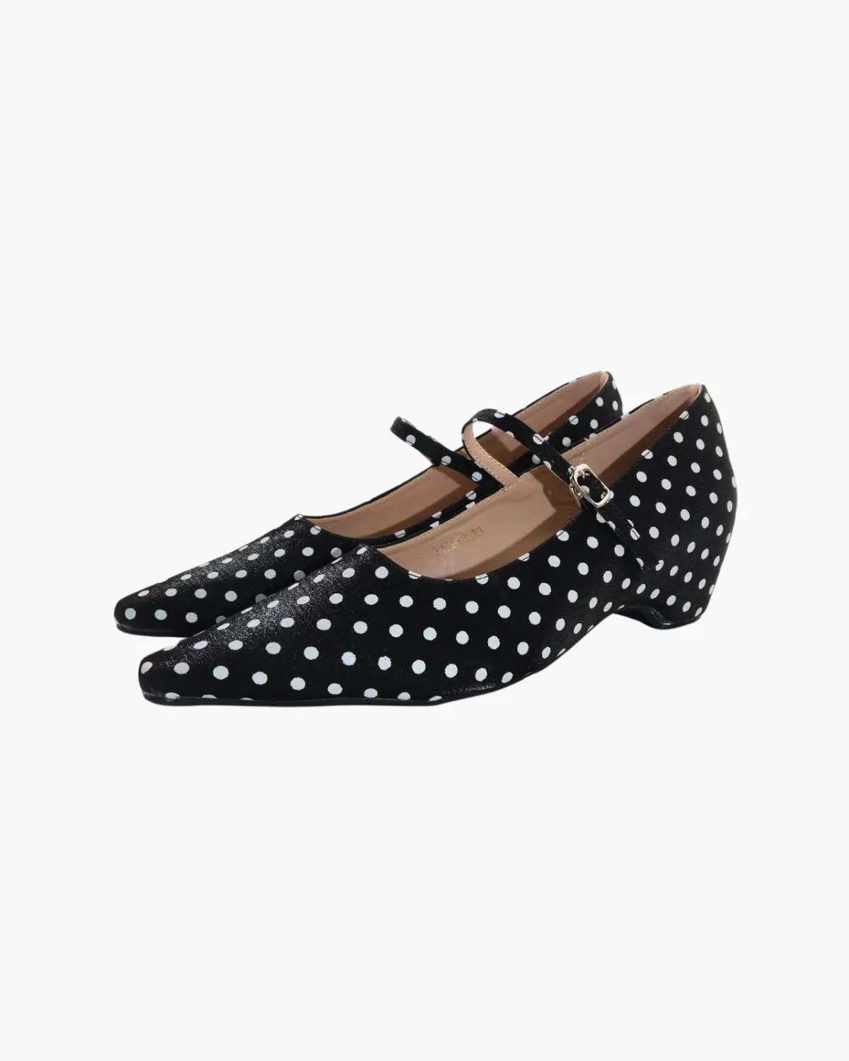 Polka Dot Mary Jane Kitten Heels sold by Raboesy product image thumbnail 4