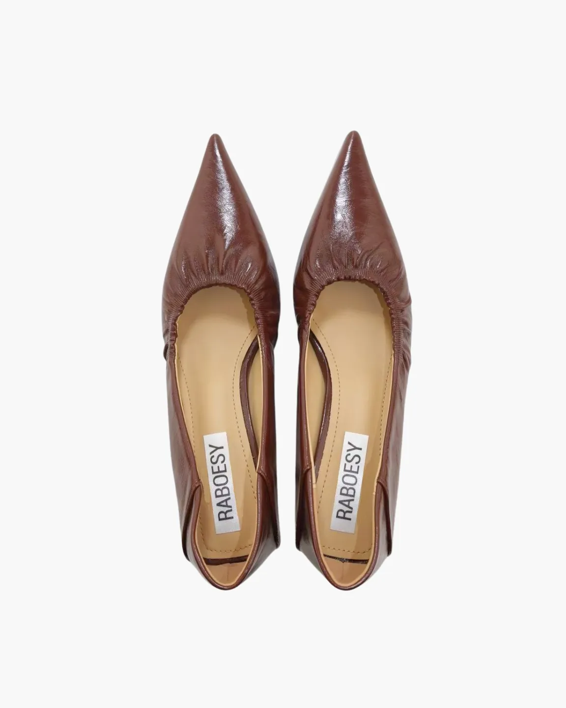 Pointed Toe Ruched Kitten Heels sold by Raboesy product image thumbnail 3
