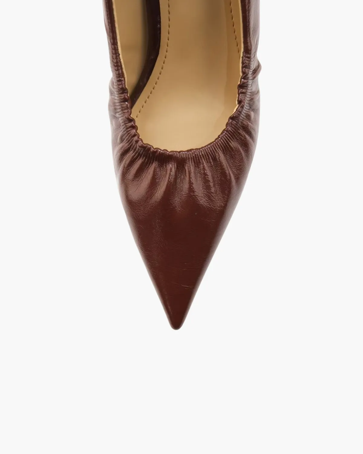 Pointed Toe Ruched Kitten Heels sold by Raboesy product image thumbnail 4