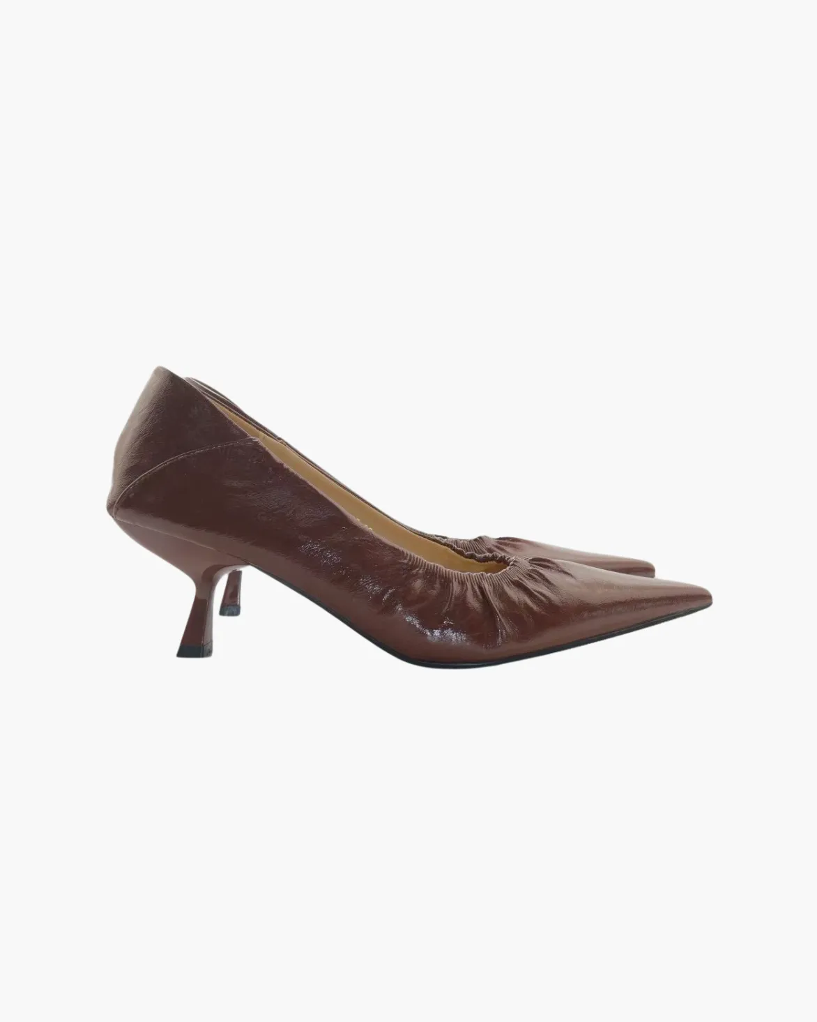 Pointed Toe Ruched Kitten Heels sold by Raboesy product image thumbnail 2