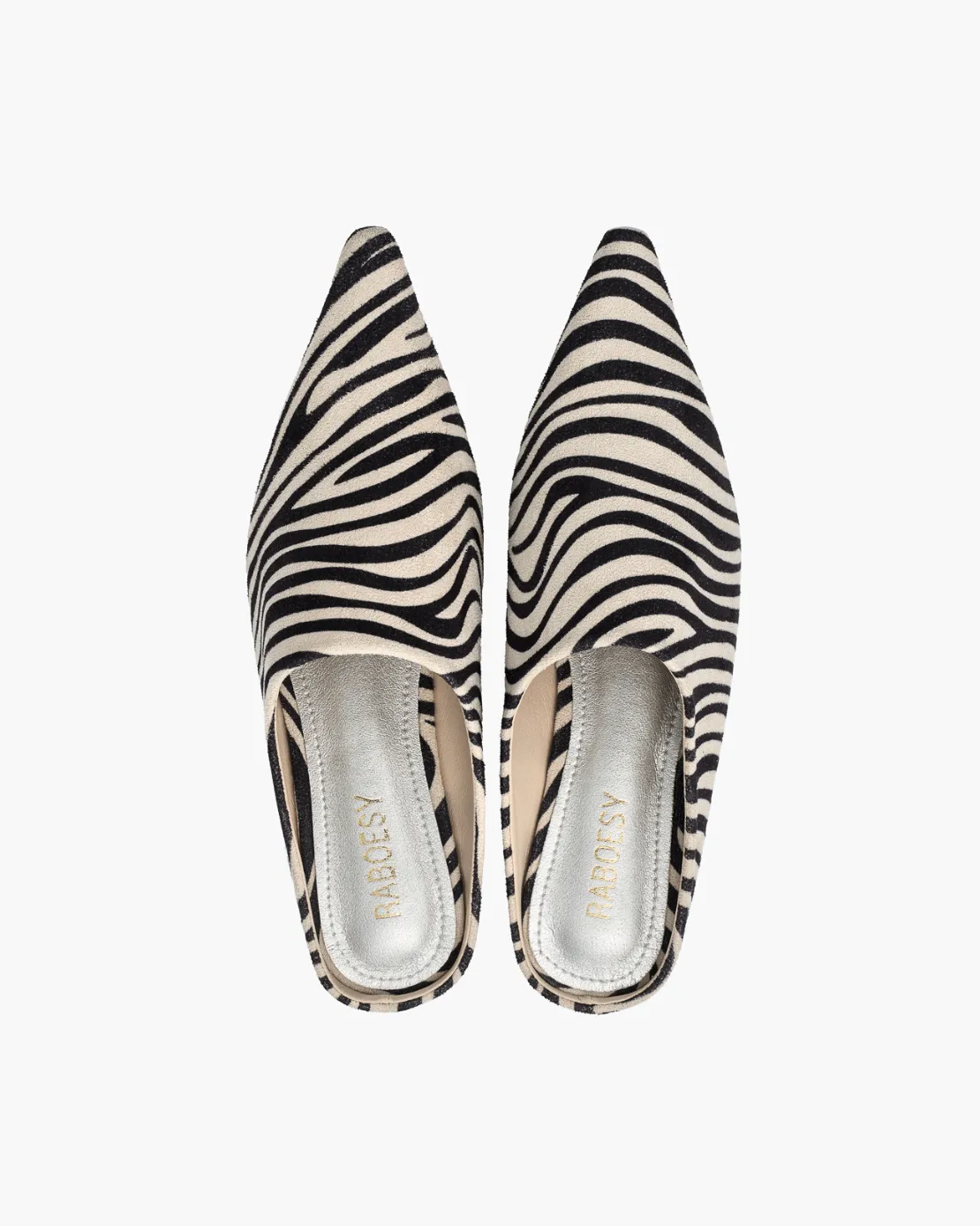 Zebra Print Pointed Toe Sandals sold by Raboesy
