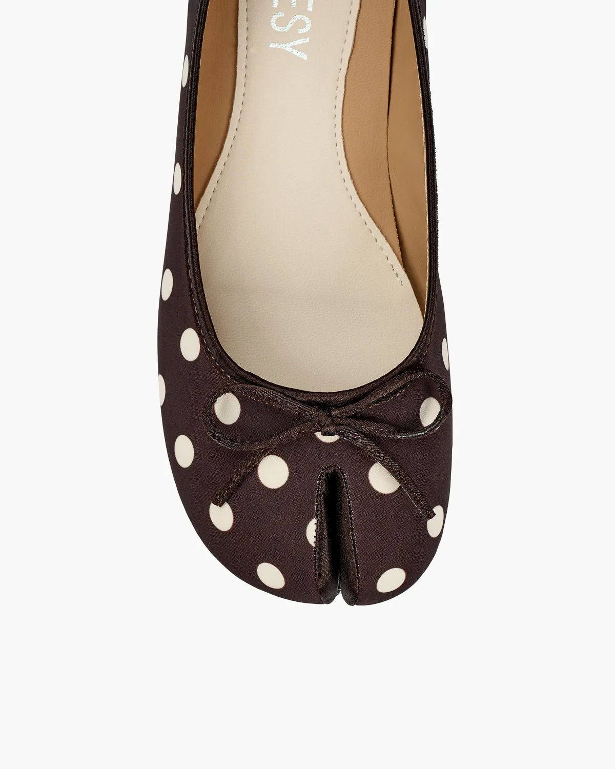 Polka Dots Tie Bow Tabi Ballet Flats sold by Raboesy product image thumbnail 3