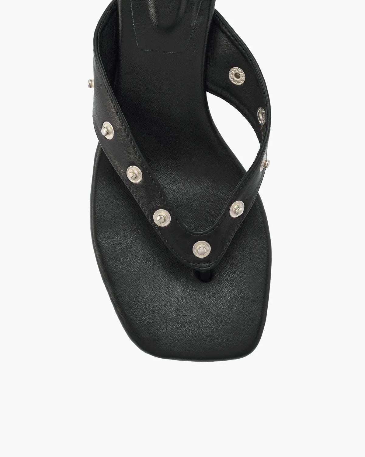 Studded Kitten Heel Thong Sandals sold by Raboesy product image thumbnail 3