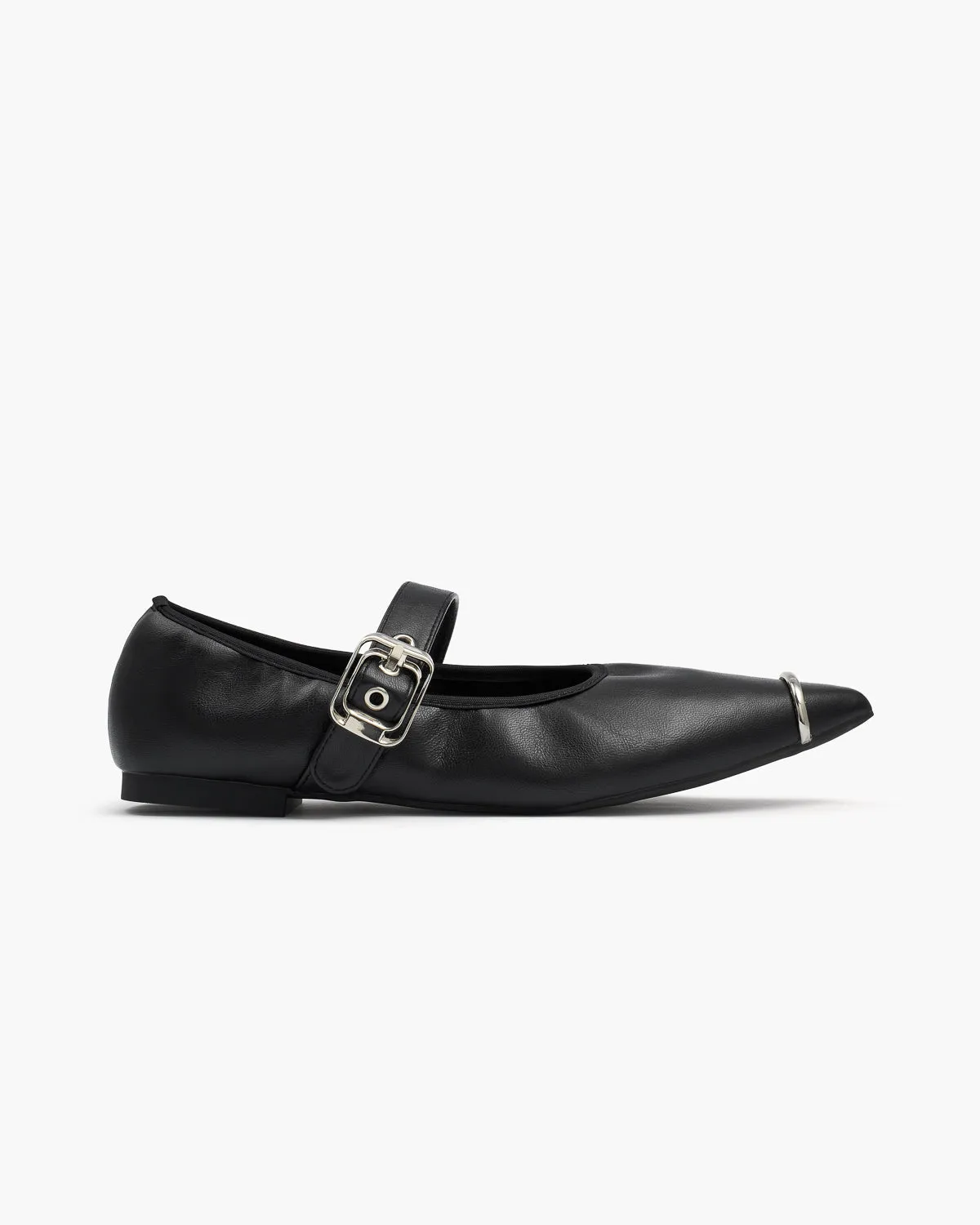 Foldable Pointed Toe Mary Jane Flats sold by Raboesy product image thumbnail 2