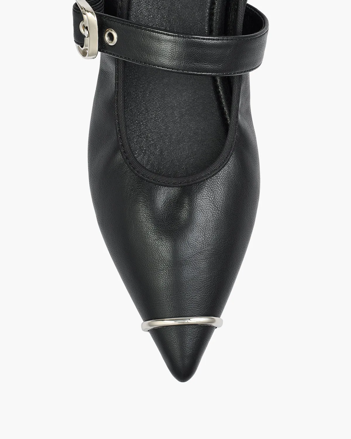 Foldable Pointed Toe Mary Jane Flats sold by Raboesy product image thumbnail 3