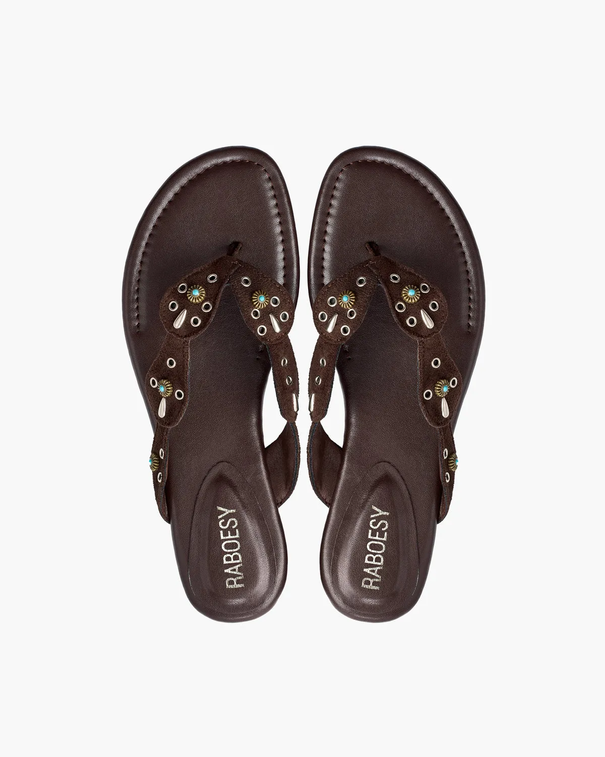Studded Thong Sandals sold by Raboesy