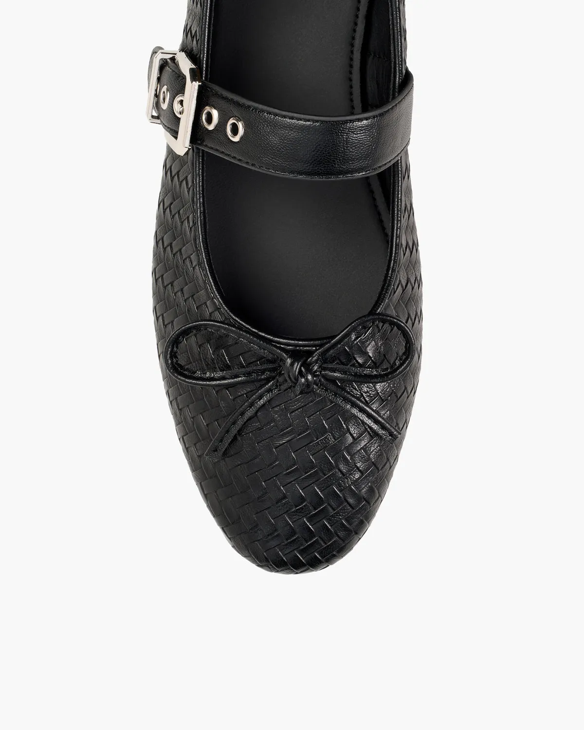 Knitted Bow Tie Mary Jane Flats sold by Raboesy product image thumbnail 3