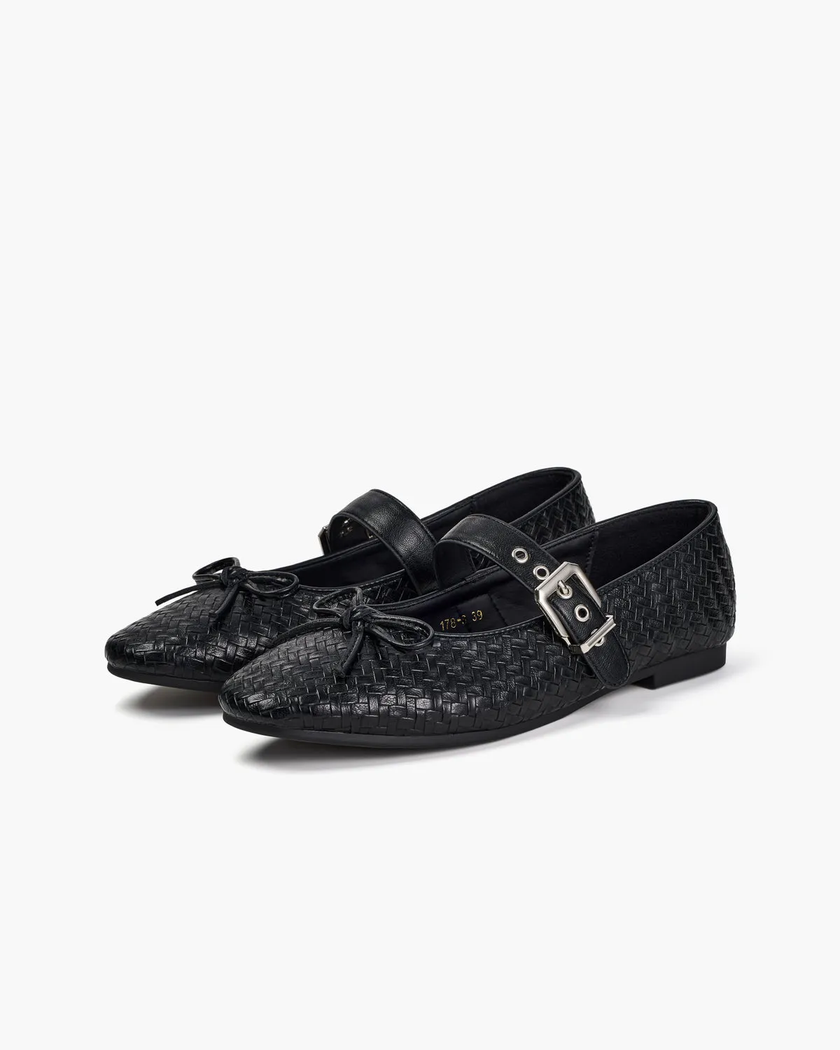 Knitted Bow Tie Mary Jane Flats sold by Raboesy product image thumbnail 4