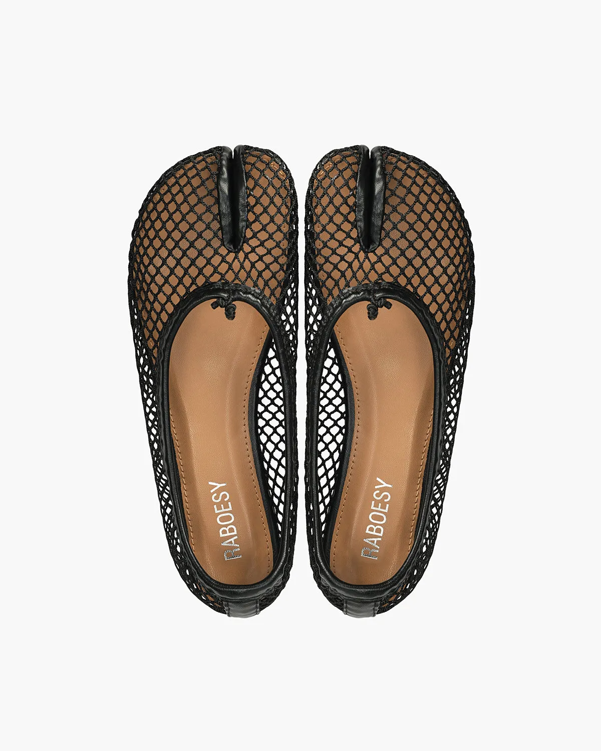 Fishnet Tabi Ballet Flats sold by Raboesy