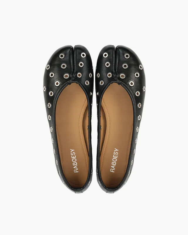 Eyelet Tabi Ballet Flats made by Raboesy