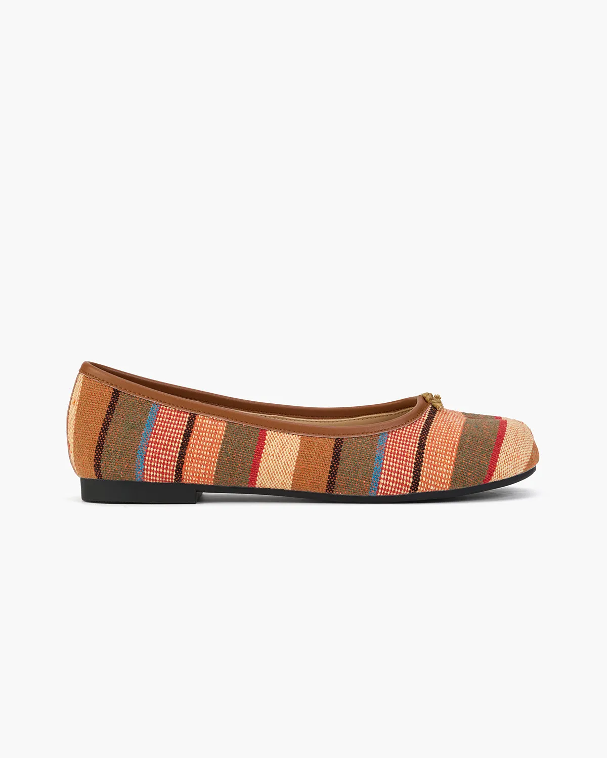 Rainbow Stripe Tabi Ballet Flats sold by Raboesy product image thumbnail 2