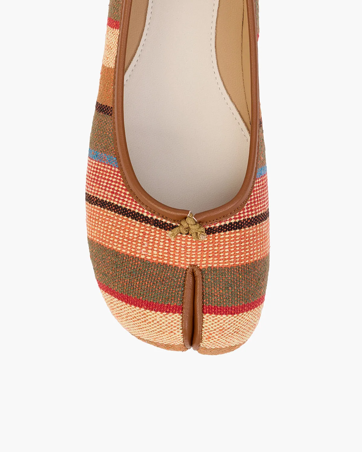 Rainbow Stripe Tabi Ballet Flats sold by Raboesy product image thumbnail 3