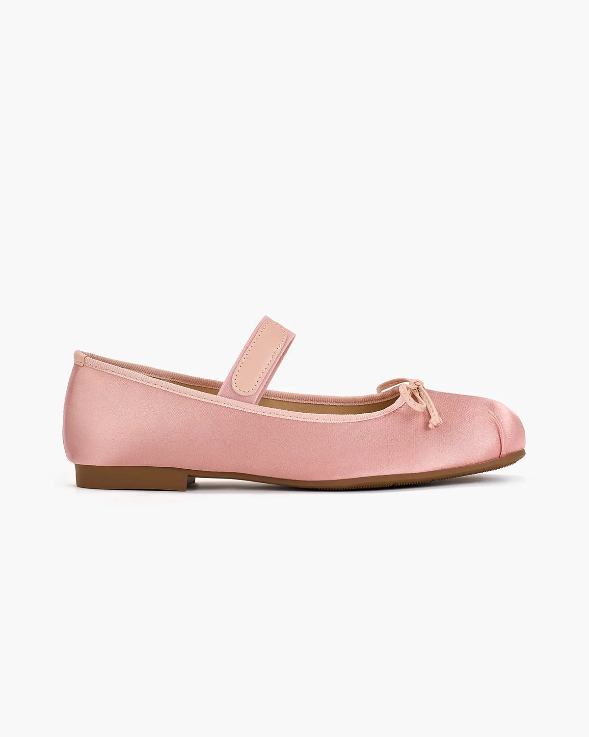Satin Bow Tie Square Toe Ballet Flats sold by Raboesy product image thumbnail 3