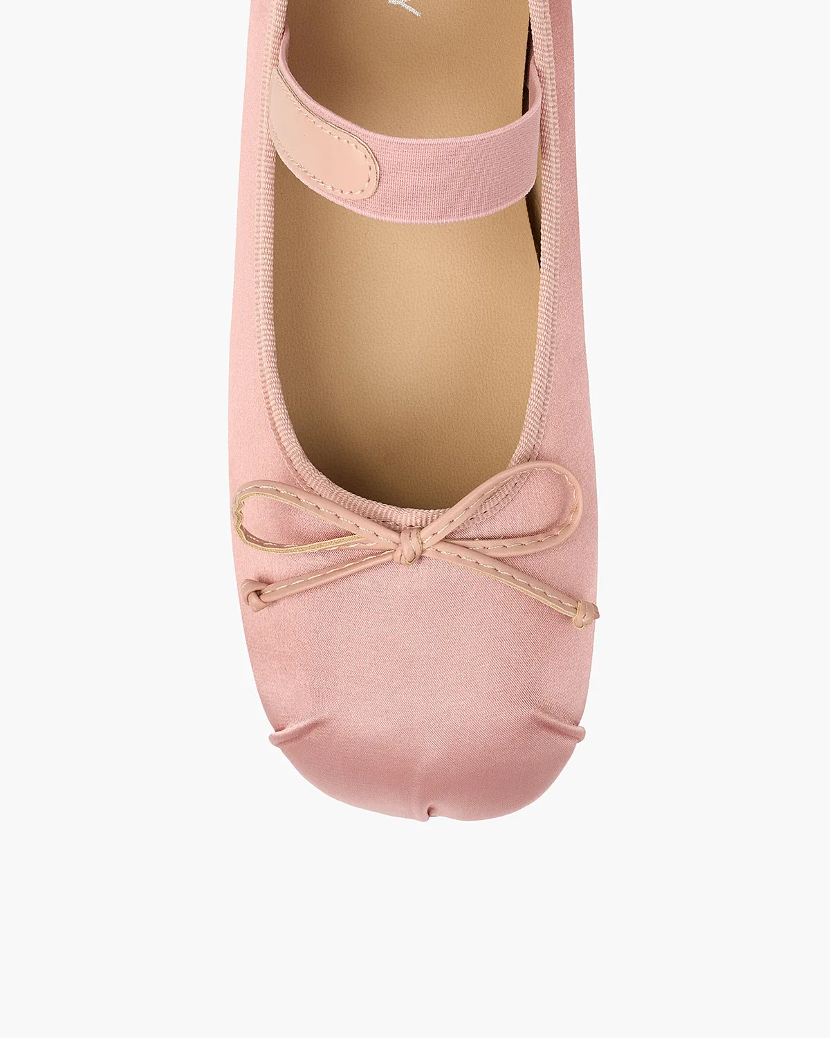 Satin Bow Tie Square Toe Ballet Flats sold by Raboesy product image thumbnail 4