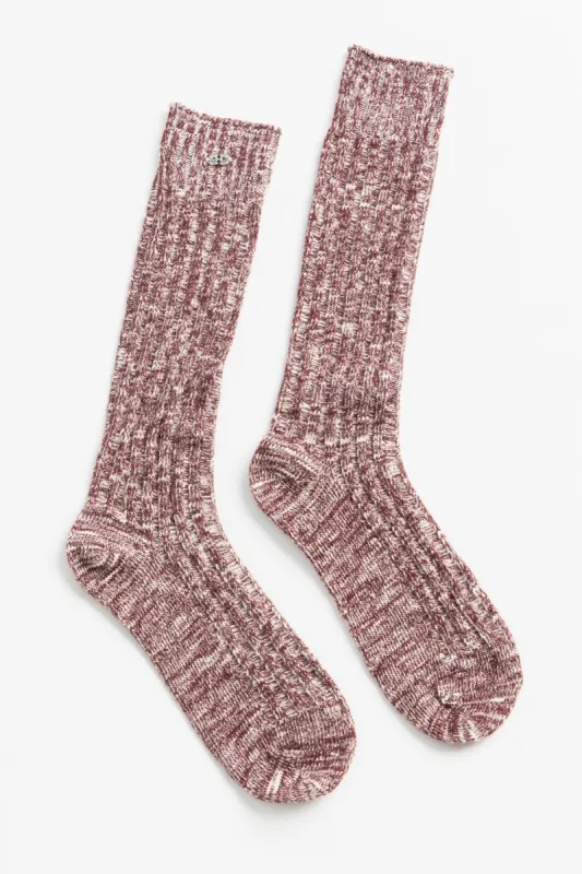 Chunky Socks - Dark Burgundy sold by Social Studies Shop