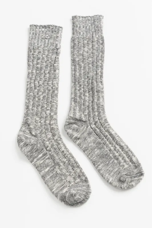 Chunky Socks - Ebony Melange sold by Social Studies Shop