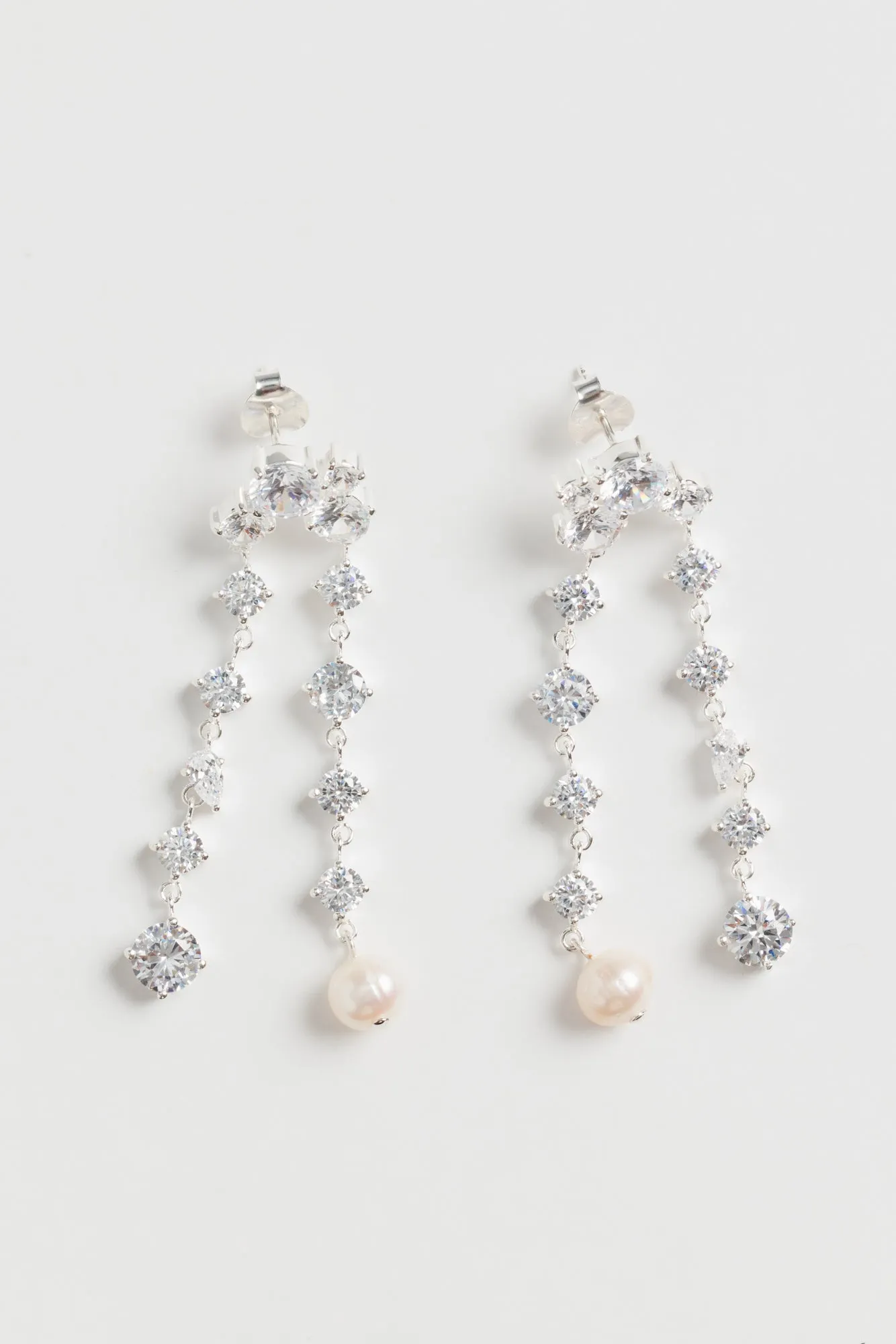 Trickles Earrings - Recycled Silver sold by Social Studies Shop