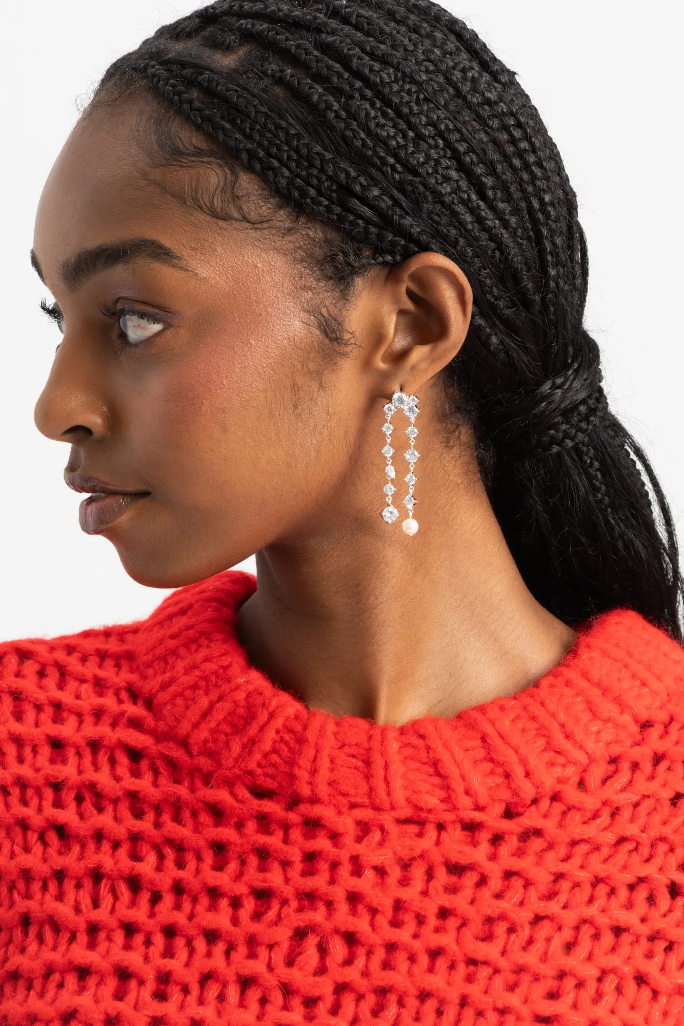 Trickles Earrings - Recycled Silver sold by Social Studies Shop product image thumbnail 2