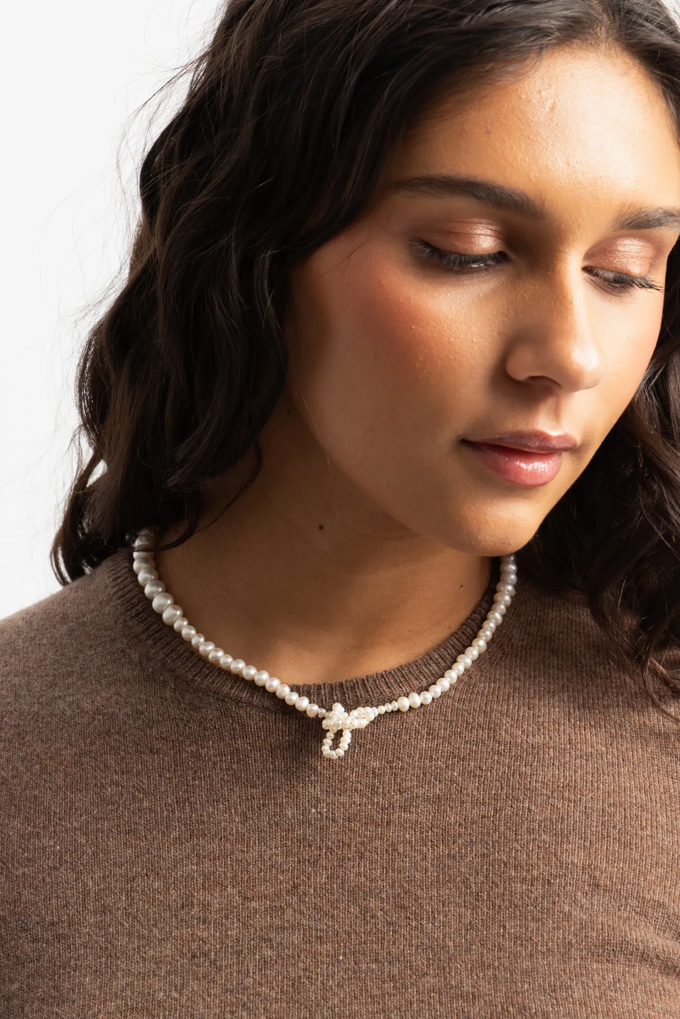 Loop The Loop Pearl Necklace - 18ct Gold Plated sold by Social Studies Shop product image thumbnail 2