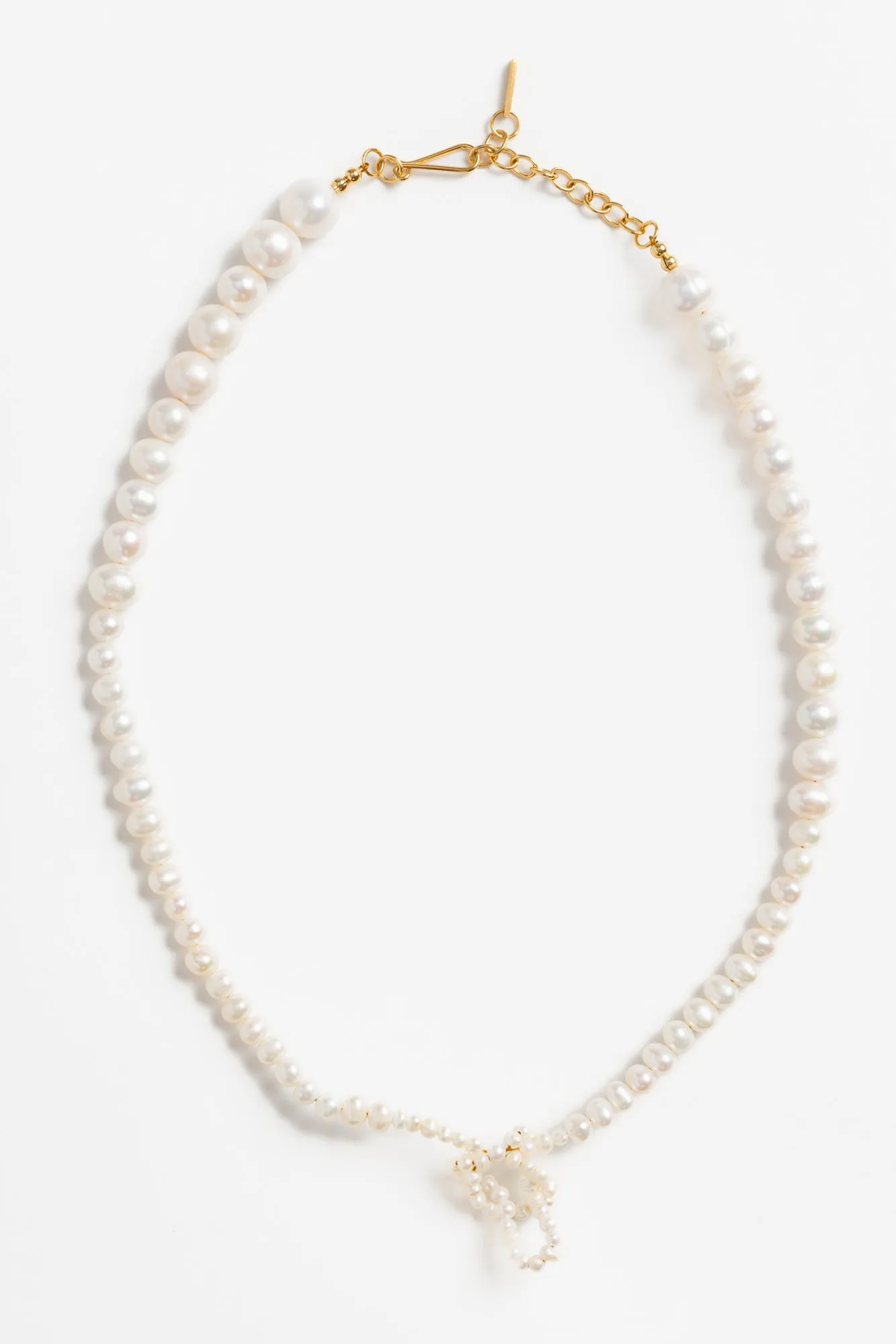 Loop The Loop Pearl Necklace - 18ct Gold Plated sold by Social Studies Shop