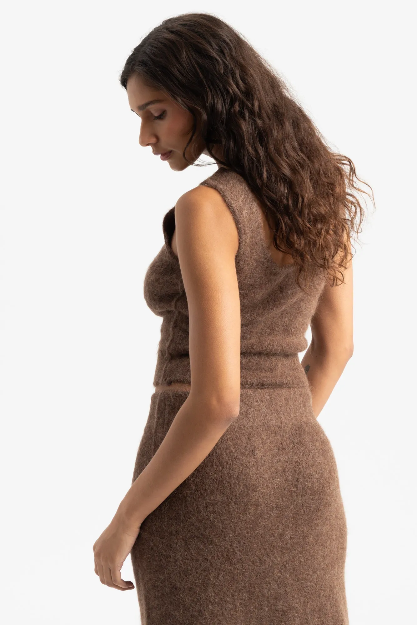 Fure Soft Fluffy Top - Dk Brown sold by Social Studies Shop product image thumbnail 3