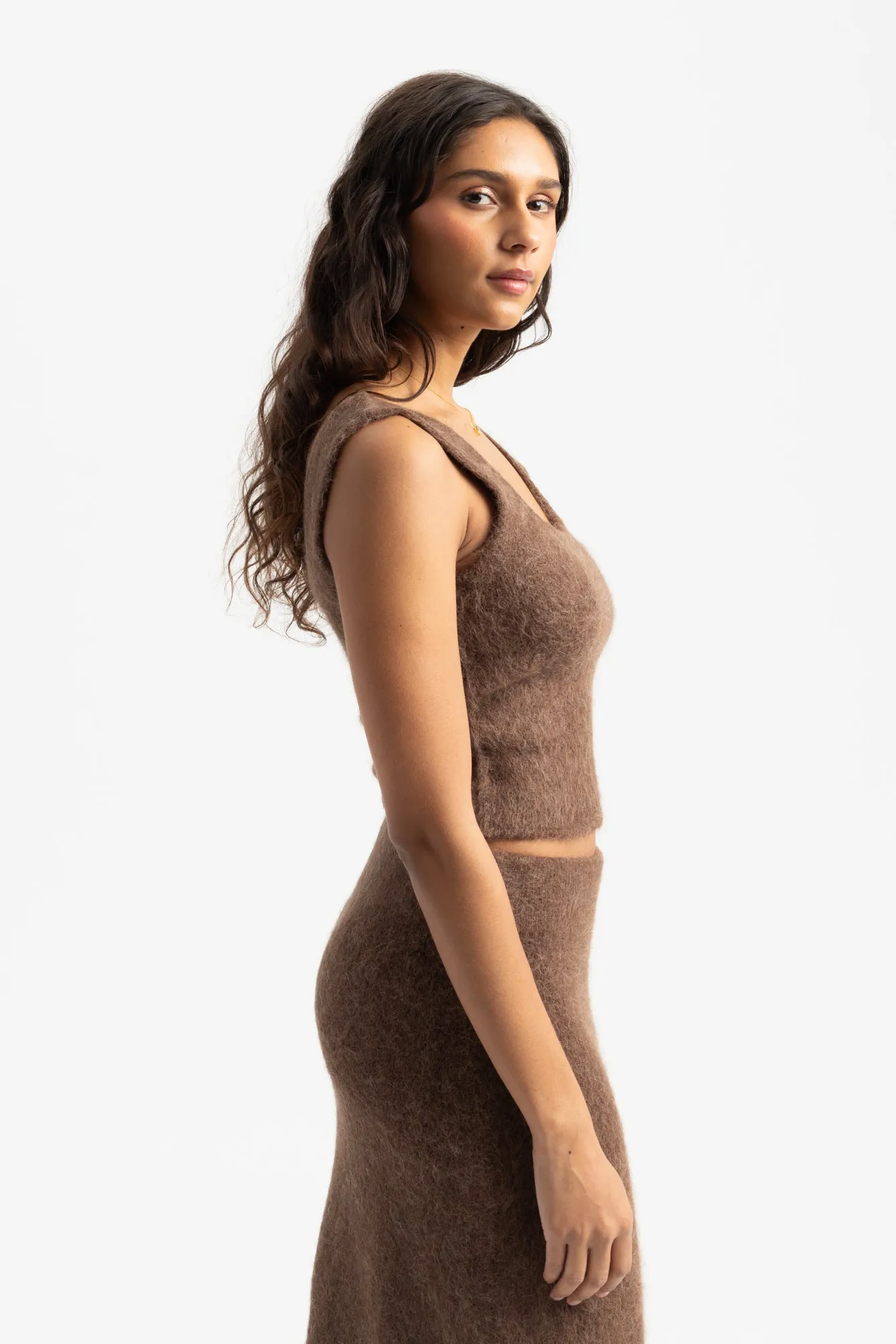 Fure Soft Fluffy Top - Dk Brown sold by Social Studies Shop product image thumbnail 2