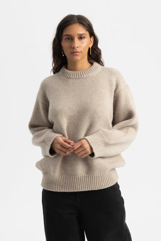 Caragh Chunky Slouch Crewneck - Beige sold by Social Studies Shop