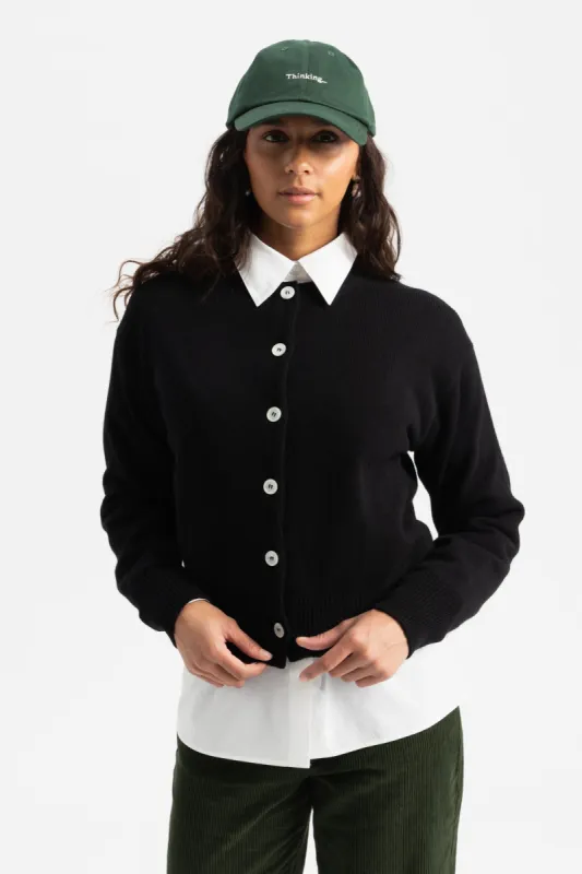 Ada Crewneck Cardigan - Black sold by Social Studies Shop