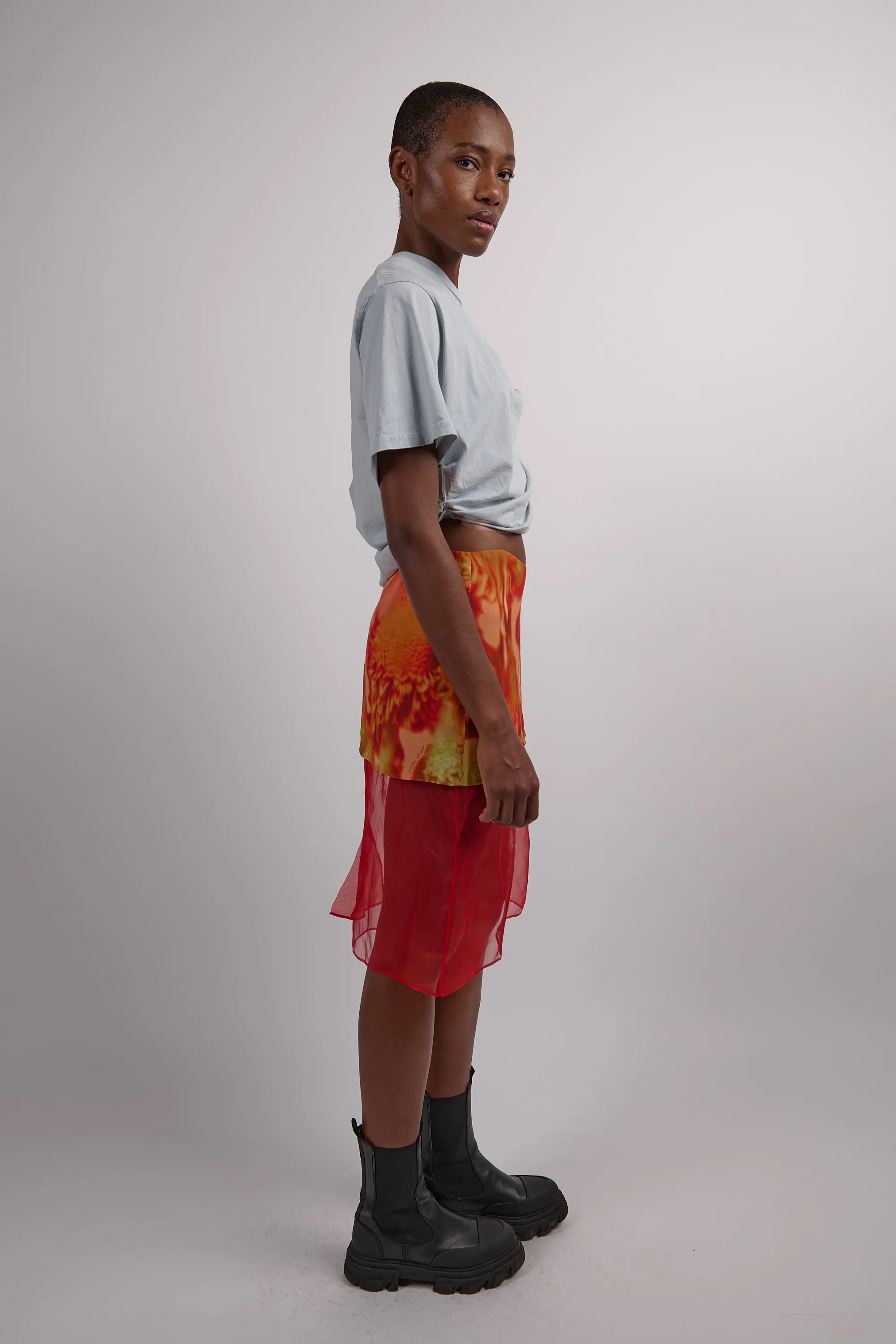 Eva Draped Tee - Dusty Blue sold by Social Studies Shop product image thumbnail 3