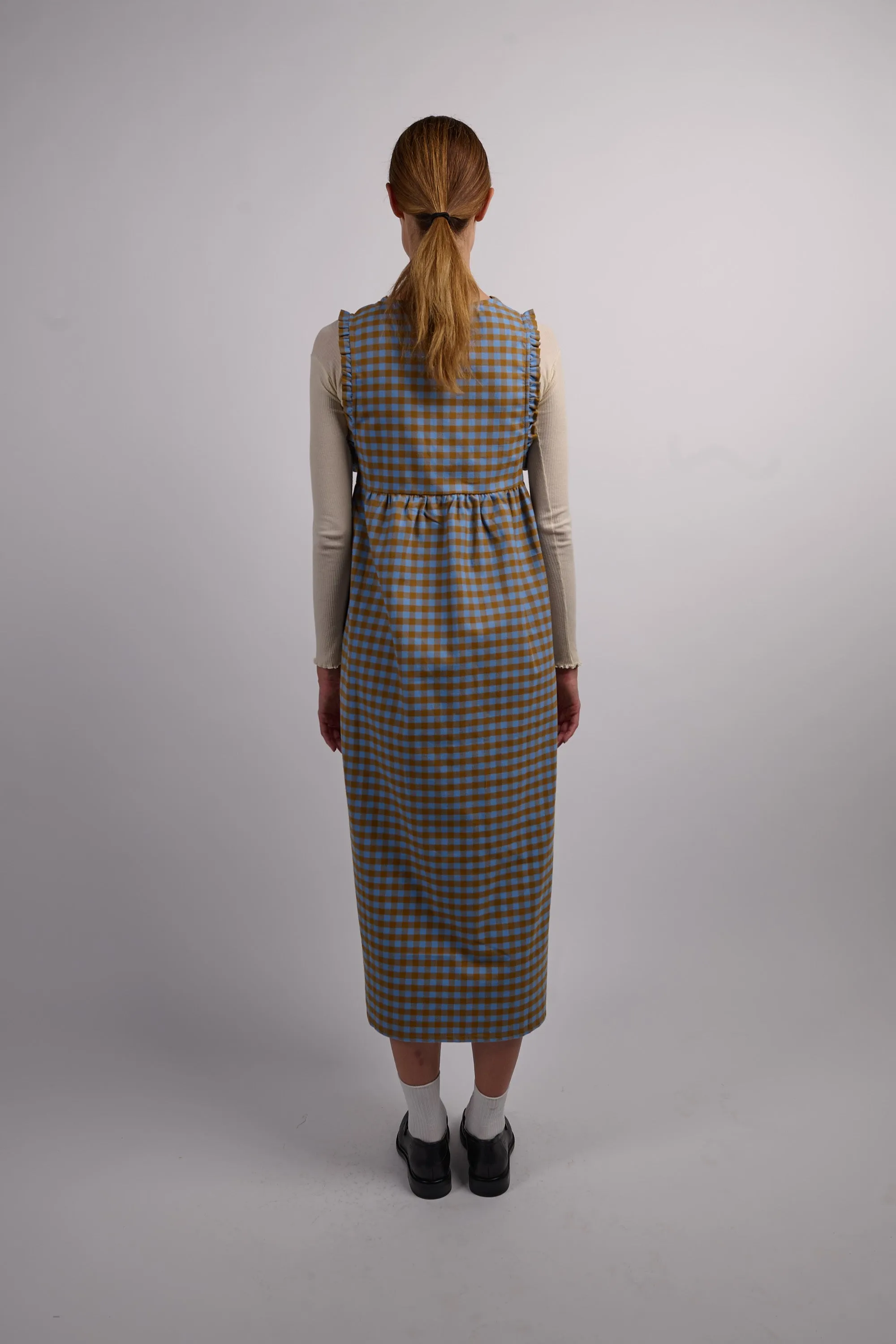Nuria Dress - Blue Check sold by Social Studies Shop product image thumbnail 3