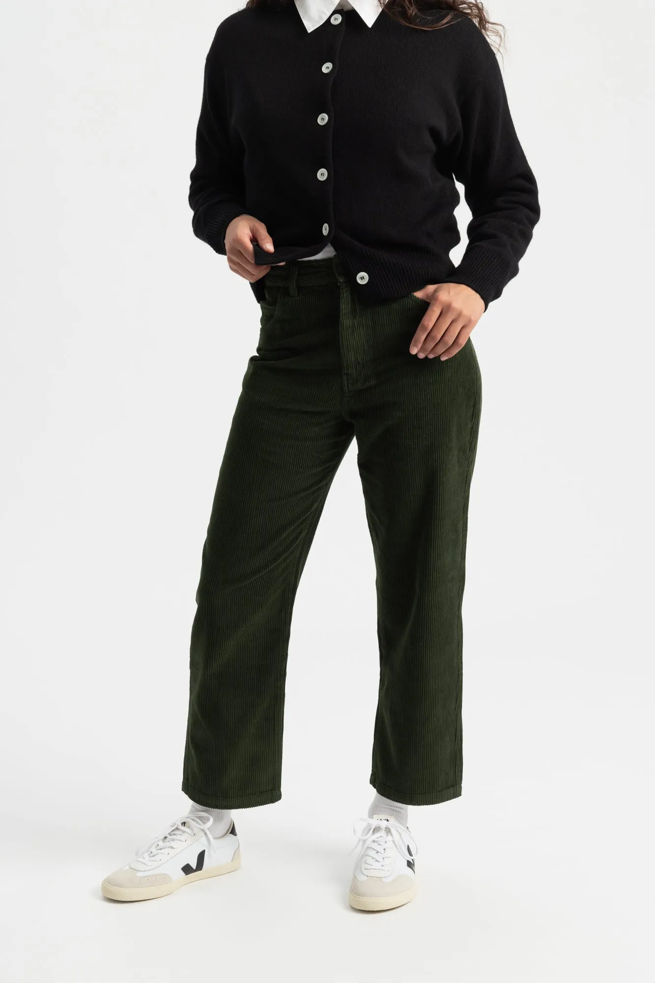Corduroy Nele Pants - Bottle Green sold by Social Studies Shop